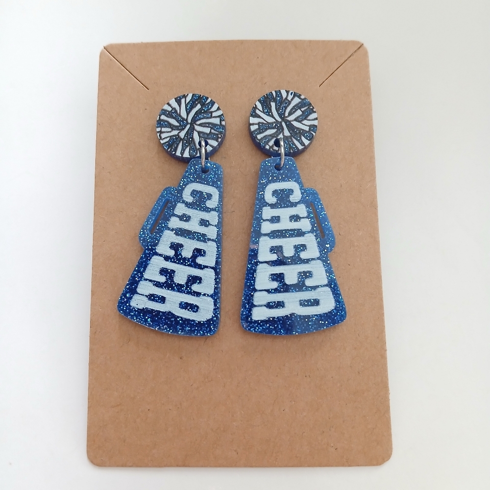 Fashion Jewelry Blue Cheer Earrings